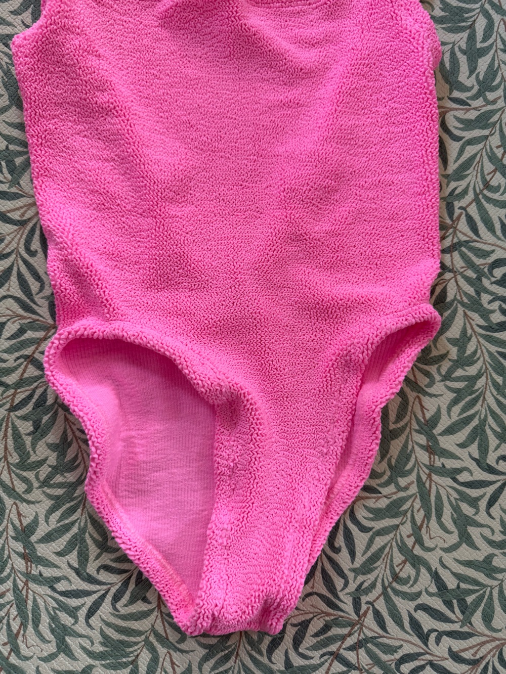 Hunza G Pink Terry One-Piece Swimsuit (One Size - Brand known for this!) - Picture 3 of 5